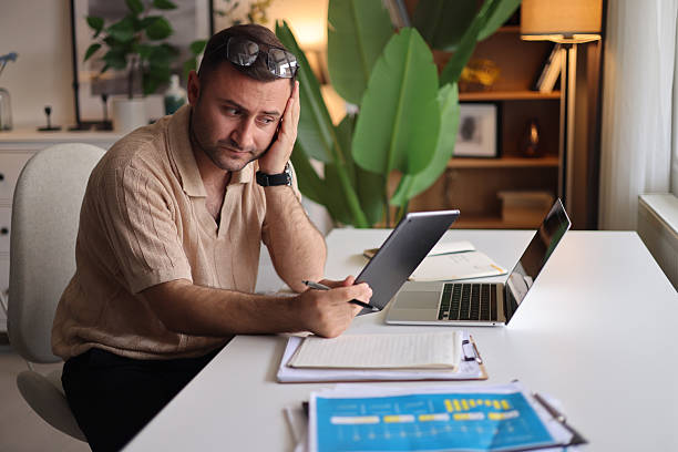Person taking a restorative break away from the desk